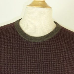 JOSEPH & LYMAN BLOOMINGDALES BURGUNDY brown CASHMERE L